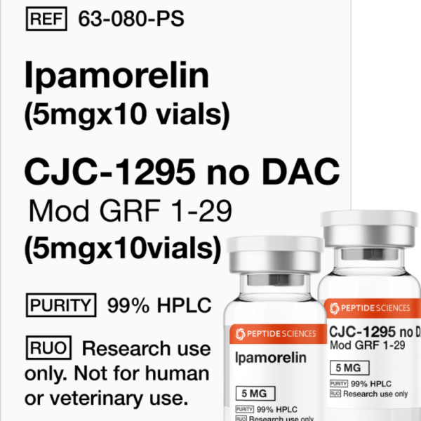 Ipamorelin (5mg x 10), CJC-1295 no DAC (5mg x 10)